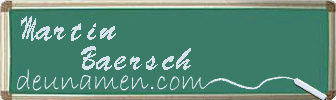 Martin Baersch Visitenkarte